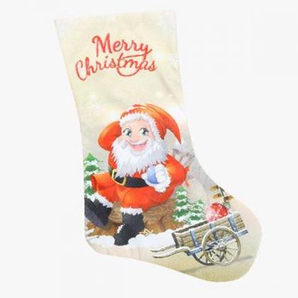 6# Xmas Gift Socks Candy Bag Year Christmas Tree..