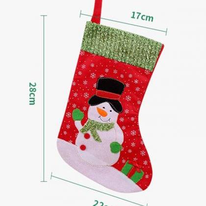 1# Xmas Gift Socks Year Candy Bag Christmas Decor..