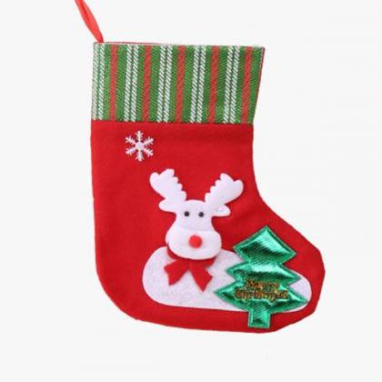 4# Xmas Gift Socks Year Candy Bag Christmas Decor..