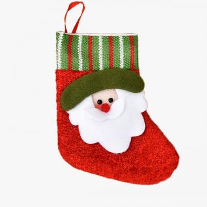 6# Xmas Gift Socks Year Candy Bag Christmas Decor..