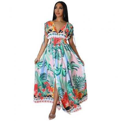 Summer New Plus Size French Print S..