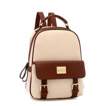 Girls Pu School Travel Backpack Bag
