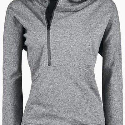 Trench Long Sleeves Zippered Womens Hoodie