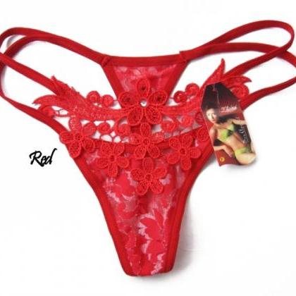Ladies Sexy Fishnet Thong Panties B..