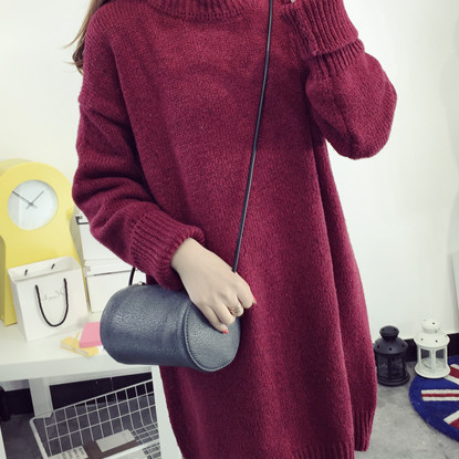 High Knit Student Pullover Upset Long Sweater