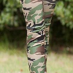 Camouflage Skinny Slim Elastic High Waist Leggings