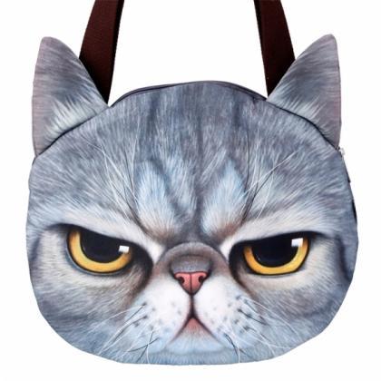 Cat Faced Shoulder Bag