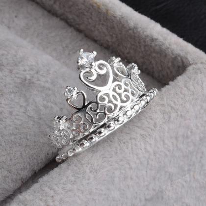 Temperament Princess Crown Ring
