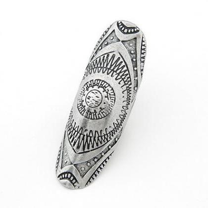 Style Carved Figure Explosion Ring