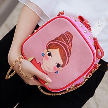 Fashion Women Synthetic Leather Rivet Decorated..