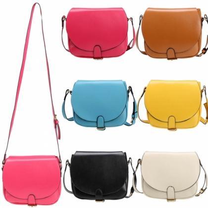 Candy Color Women Synthetic Leather..