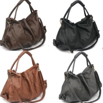 Korean Style Lady Pu Leather Handbag Shoulder Bag