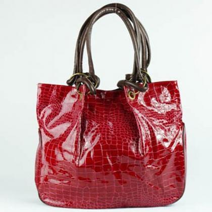 Girls' Leather Tote Handbag Big..