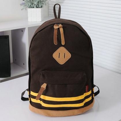 Unisex Travel Backpack Canvas Leisure Bags School..