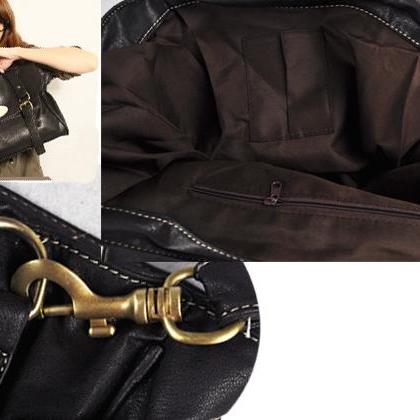 Handbag Spike Shoulder Bag Tote Handle With..