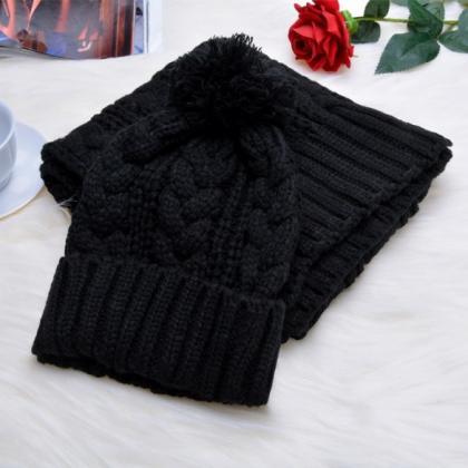 Fashion Girl's Winter Cap Warm Woolen..