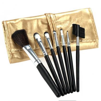 7 Pcs Cosmetic Tool Makeup Brush Set Kit With..