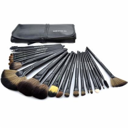 24pcs Professional Wool Cosmetic Makeup Brush Set..