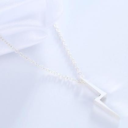 Exquisite Personalized Lightning Pendant Necklace