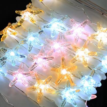 3m 40 Led Copper Wire String Light Starfish..