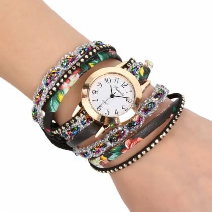 Women's Multi-strap Bracelet Watch..