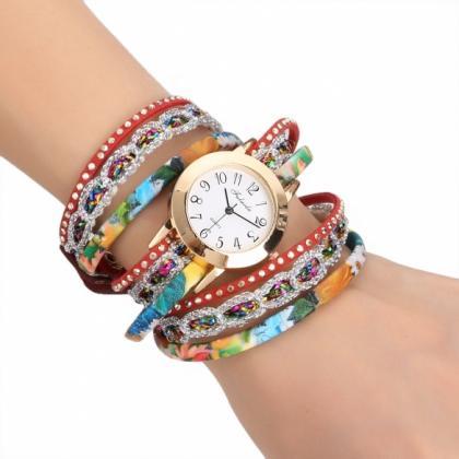 Women's Multi-strap Bracelet Watch..