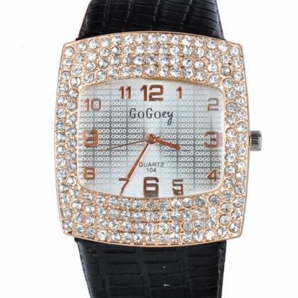 Women Rhinestone Crystal Wristwatches
