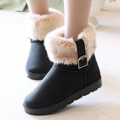 Women's Snow Boots Ankle Boots Warm..
