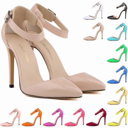 Beauty Pointed High Heel Patent Lea..