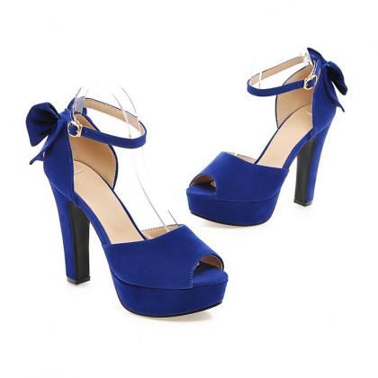 Ankle Strap Back Butterfly Peep-toe Sexy Sandals