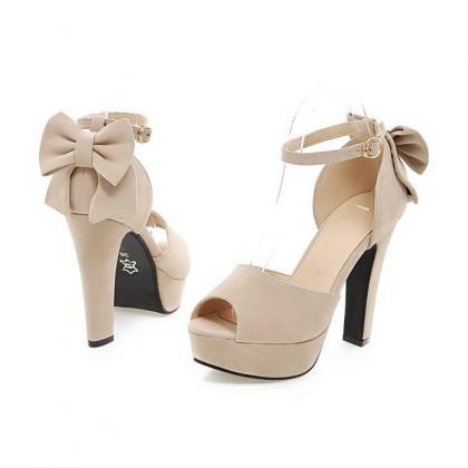 Ankle Strap Back Butterfly Peep-toe Sexy Sandals