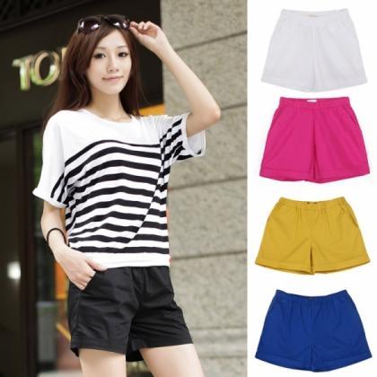 Women Fashion Korean Style Candy Color Solid..