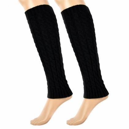 Women's Knit Crochet Winter Leg War..