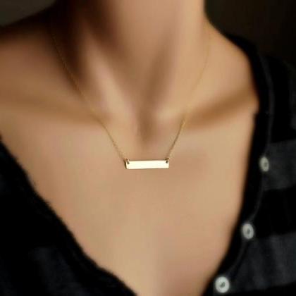 Simple Strip Short Clavicle Necklace