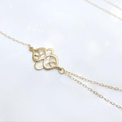 Hollow Out Flower Multilayer Necklace