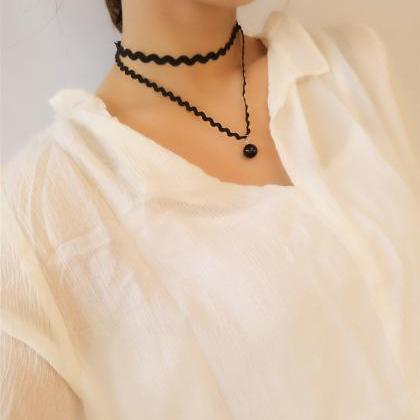 Jane All-match Wind Cloth Necklace