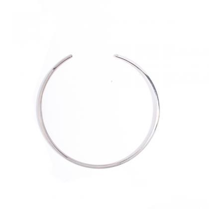 Mirror Open Circle Collar Necklace