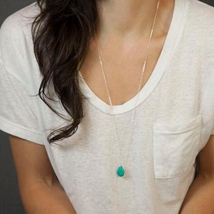 Simple Water Droplets Sweater Chain..
