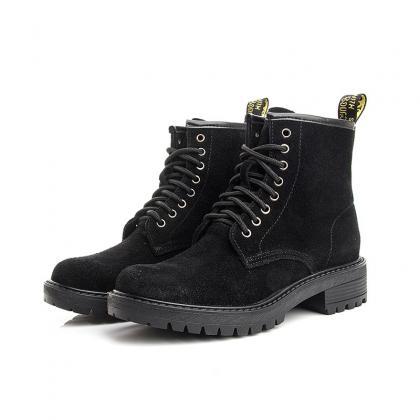 Fashion Leather Frosted Joker Martin Boots