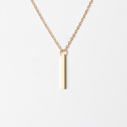 Gold Bar Layer Choker Necklace