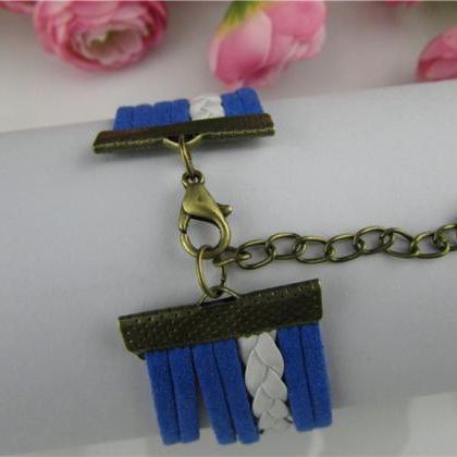 Fashion Rudder Multilayer Velvet Rope Bracelet