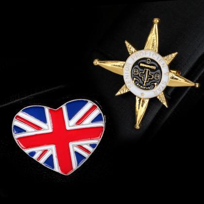 England Star Badge Brooch