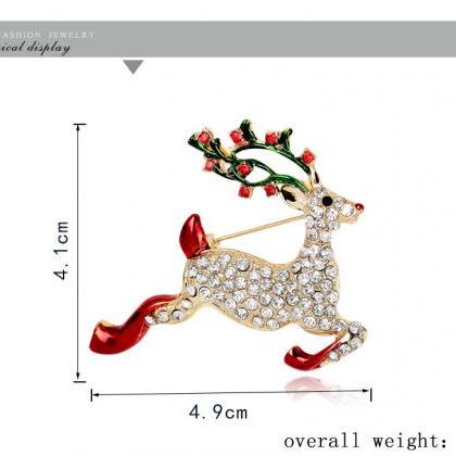 High-grade Christmas Deer Brooch Brooch
