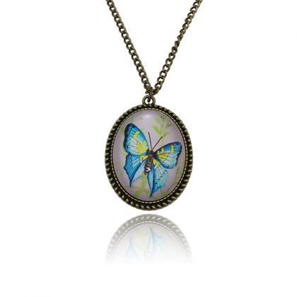 Chinese Style Butterfly Time Diamond Pendant..
