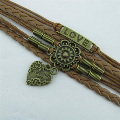 Love Heart Woven Friendship Bracelet
