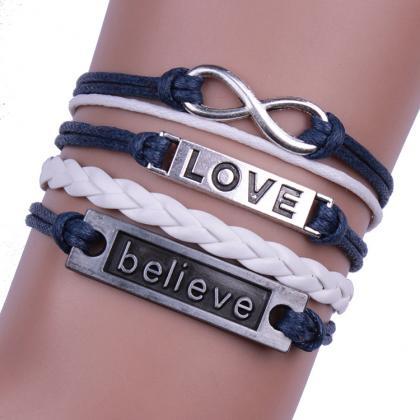 Multilayer Love Woven Bracelet