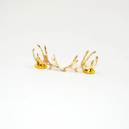 Fashion Beautiful Temperament Golden Antlers..