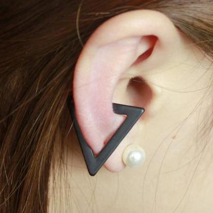 Exaggerate Triangle Ear Clip Earrings
