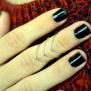 Simple Fashion V-shaped Women's Ring
