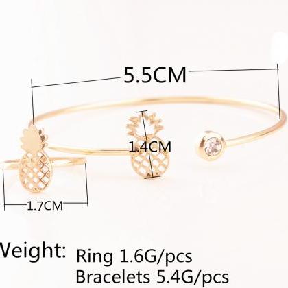 Sweet Pineapple Bracelet Ring